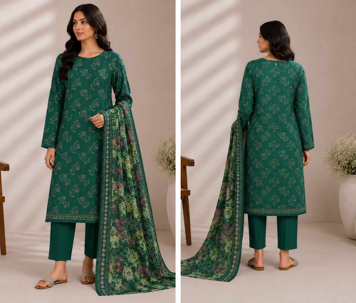 3-Piece Lawn Unstitched Suit