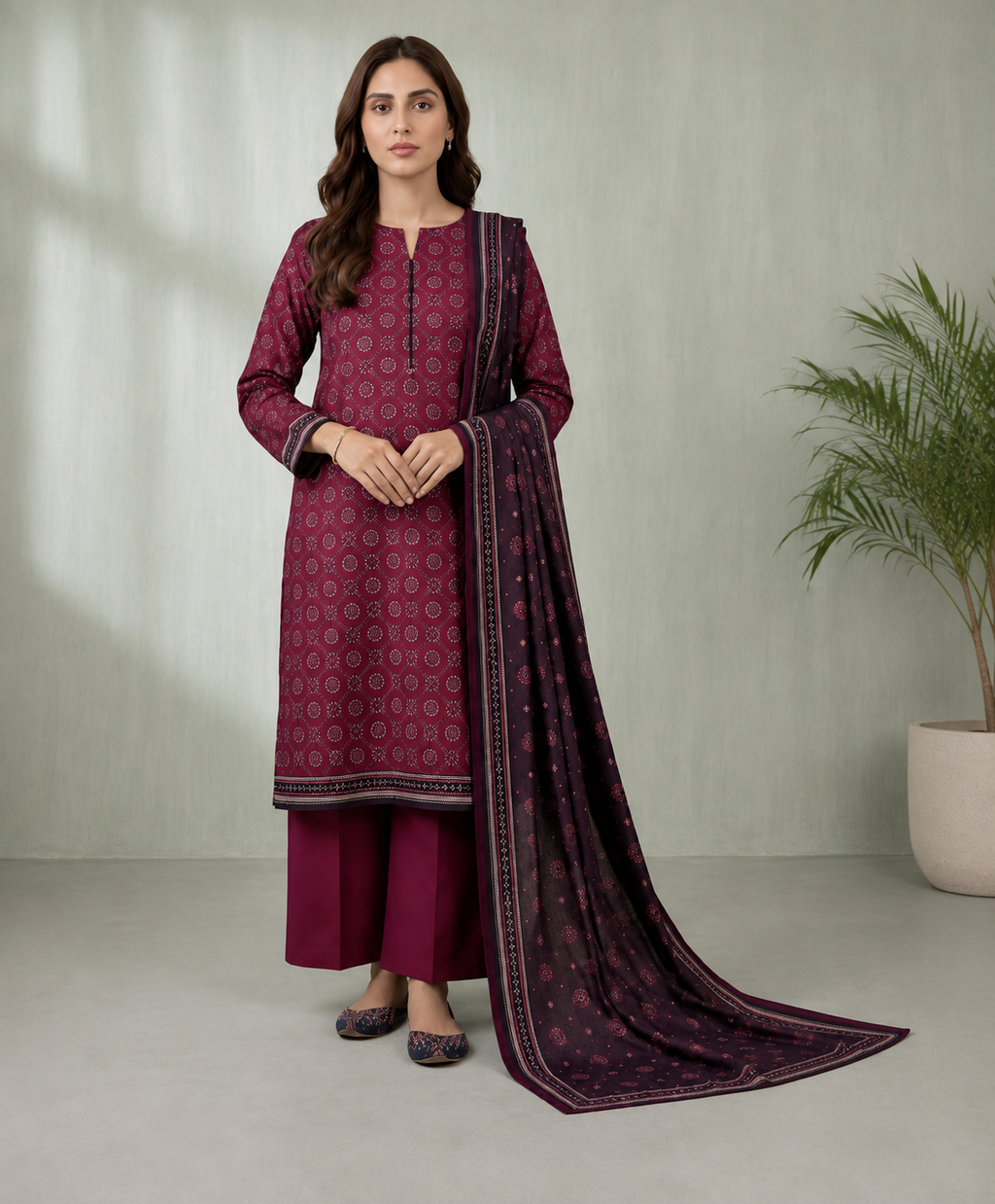 3-Piece Lawn Unstitched Suit