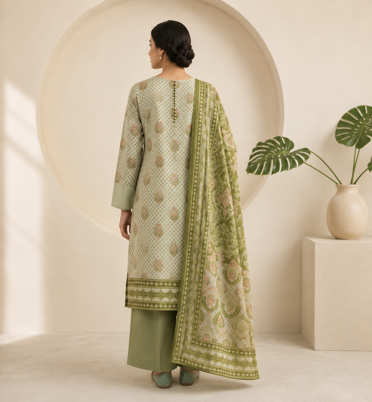 3-Piece Lawn Unstitched Suit
