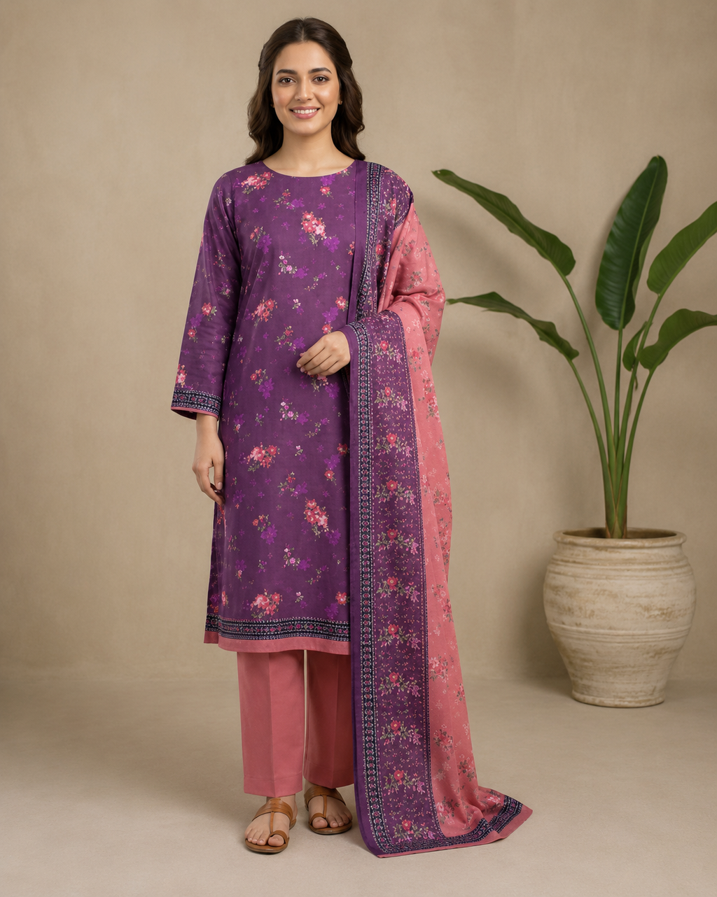 3-Piece Lawn Unstitched Suit