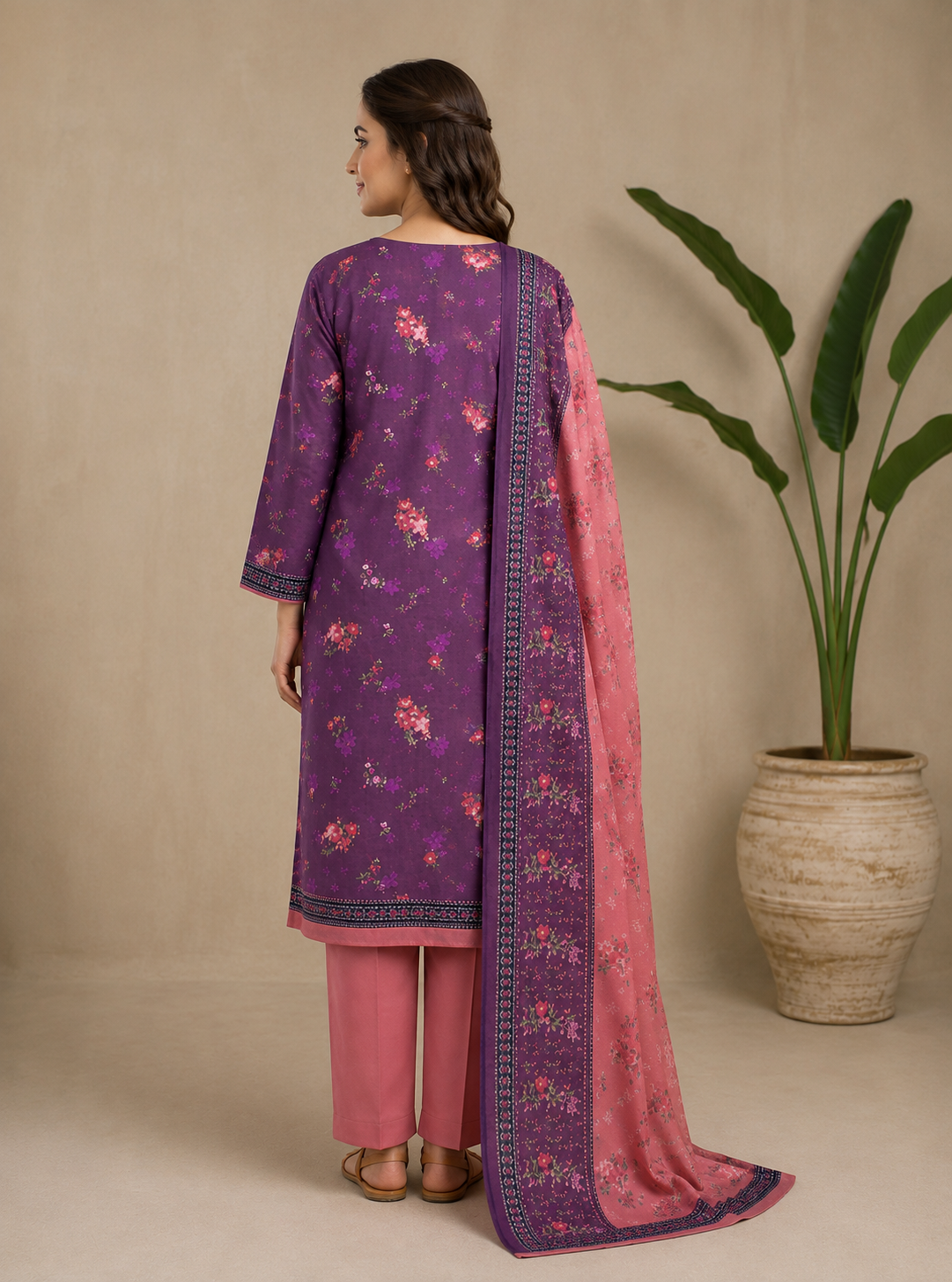 3-Piece Lawn Unstitched Suit