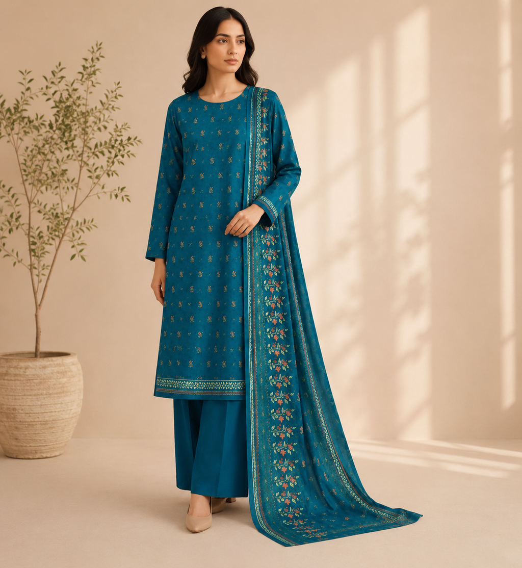 3-Piece Lawn Unstitched Suit