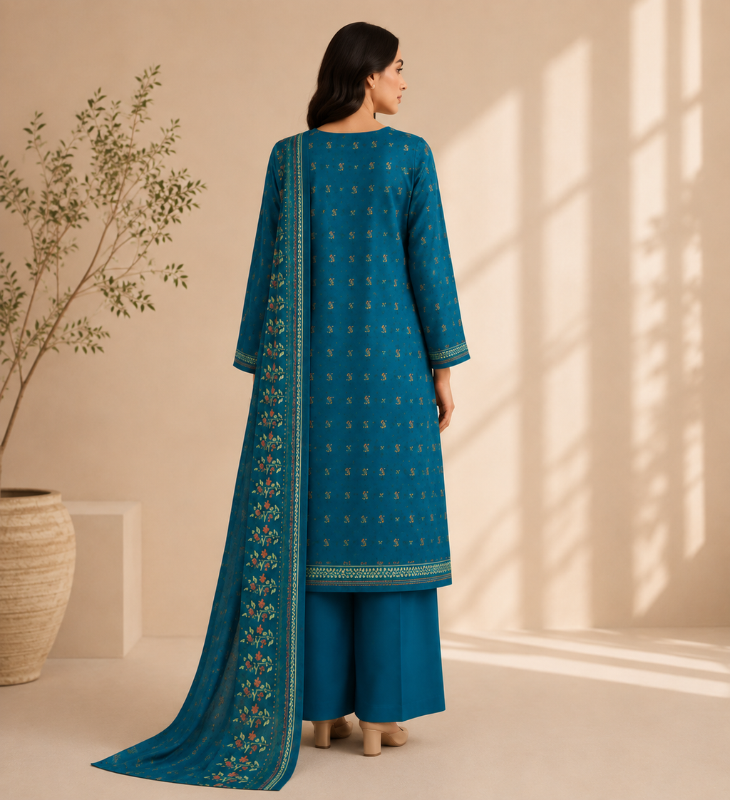 3-Piece Lawn Unstitched Suit