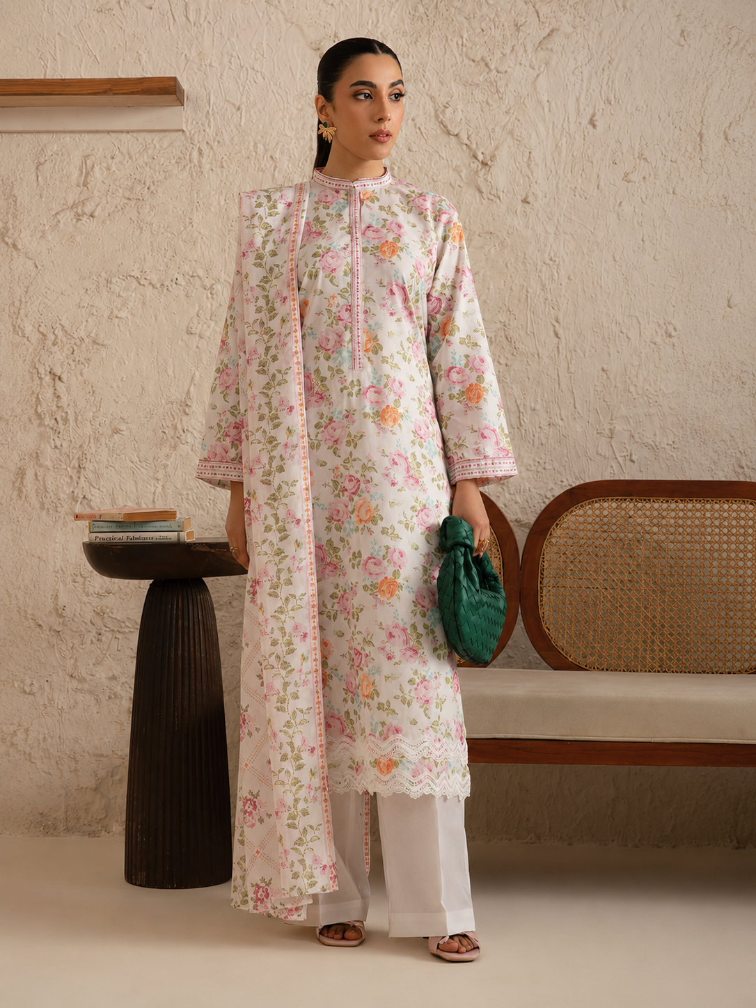 Premium Digital Printed Lawn 3-Piece Unstitched Suit